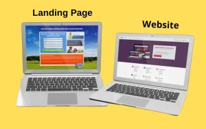 Sự khác nhau giữa landing page và website